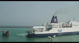 P and O ferry pride of burgundy arrives into dover port