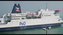 P and O ferry pride of burgundy arrives into dover port