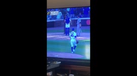 Chicago cubs playing grab ass.