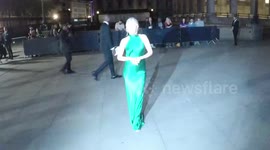 Mollie King And  Ella Eyre, And Arrive At The Fashion For Relief Catwalk Show