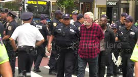 Dozens arrested at ICE protest outside New York Microsoft store