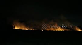 This Indonesian forest fire is causing haze in Singapore and Malaysia