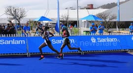 Female winner beats previous second best in africas only IAAF accredited mararthon