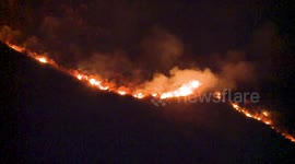 Hundreds evacuated in San Jacinto, California as brush fire nears homes