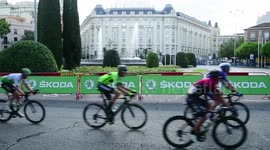 Final stage of La Vuelta race in Madrid