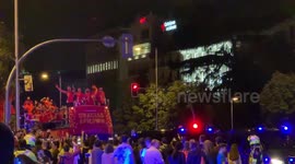 Spain celebrates in Madrid being world champion of basketball