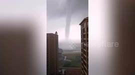 Colossal tornadic waterspout spotted in China's Beihai