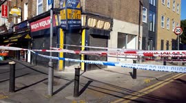 Police cordon off street in north London after shooting leaves woman in critical condition