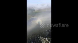 Video of Brocken Spectre on Scottish Mountain. Mysterious Natural phenomenon.