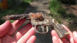 Diver in state of Georgia finds two antique HANDGUNS among other relics in riverbed