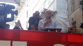 Labour Party leader Jeremy Corbyn speaks at Climate Strike in London