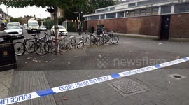 Three stabbed near Turnpike Lane tube station in north London