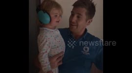 Singapore Grand Prix excited baby