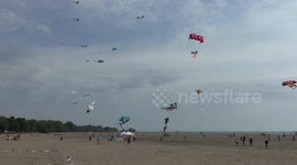 Hundreds of kites flown in Toronto at last week of summer party
