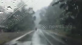 West Sumatra residents see 'first rainfall for a month' during Indonesia's haze crisis