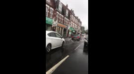Streets turn into rivers north London