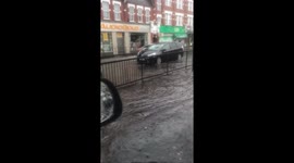 Streets turn into rivers north London