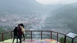 Unesco's world heritage mining city is shrouded in haze of forest fires