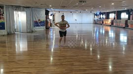 Man in Israel demonstrates great rumba dancing skills