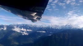 Lukla Kathmandu flight with Himalayan views