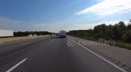 Hyperlapse of commute from rural Ontario to downtown Toronto, Canada