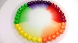 Skittles Rainbow in the Water
