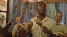 amazing cuban band eco caribe playing in havana, cuba