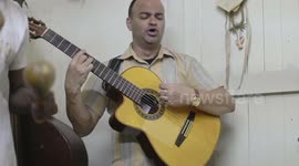 amazing cuban band eco caribe playing in havana, cuba