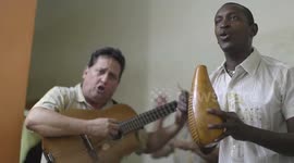 amazing cuban band eco caribe playing in havana, cuba