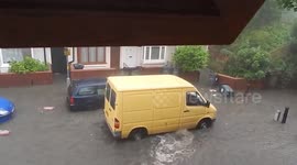 Flood June 8, 2016 Birmingham, Handsworth UK