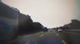 Female passenger terrified as motorist makes U-turn and drives wrong direction on busy Chinese highway
