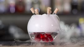 Spanish bartender makes epic smoking cocktails