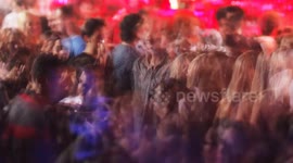 timelapse of a crowd dancing in barcelona's biggest club, Razzmatazz
