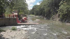 Drone flying accident almost ends in the water of river bank