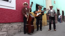 a mariachi group filmed in guanajuato, mexico
