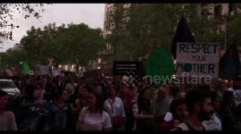 climate strike and march for the environment in barcelona on 27 september 2019