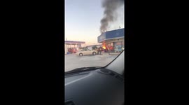 Tampa Florida car fire