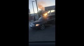 Tampa Florida car fire