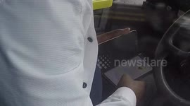 UK bus driver caught on camera ‘using WhatsApp at the wheel’