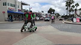 Scooter Stack How many can he carry