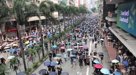 Hong Kong 29th September 2019 Global Anti Totalitarian Protest