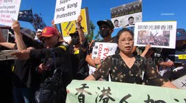 New Yorkers show solidarity with Hong Kong pro-democracy protesters
