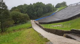 Toddbrook Reservoir in Whaley Bridge fills but holds firm despite heavy rain