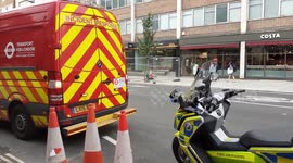 TFL Incident Response Van along Tottenham Court Road.