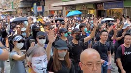 Hong Kong protesters take to the streets as China marks 70 years of Communist rule