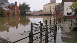 Town in Lincolnshire left flooded as Hurricane Lorenzo approaches the UK