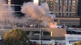 Fire breaks out at Land Rover dealership in London