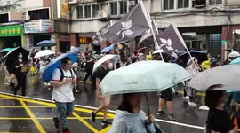 Taiwanese rally shows solidarity with Hong Kong pro-democracy protesters