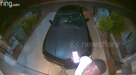 US home security camera catches man urinating on driveway that he thought was his friend's
