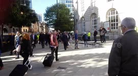 WASPI Women protest outside the Tory party Conference, Manchester